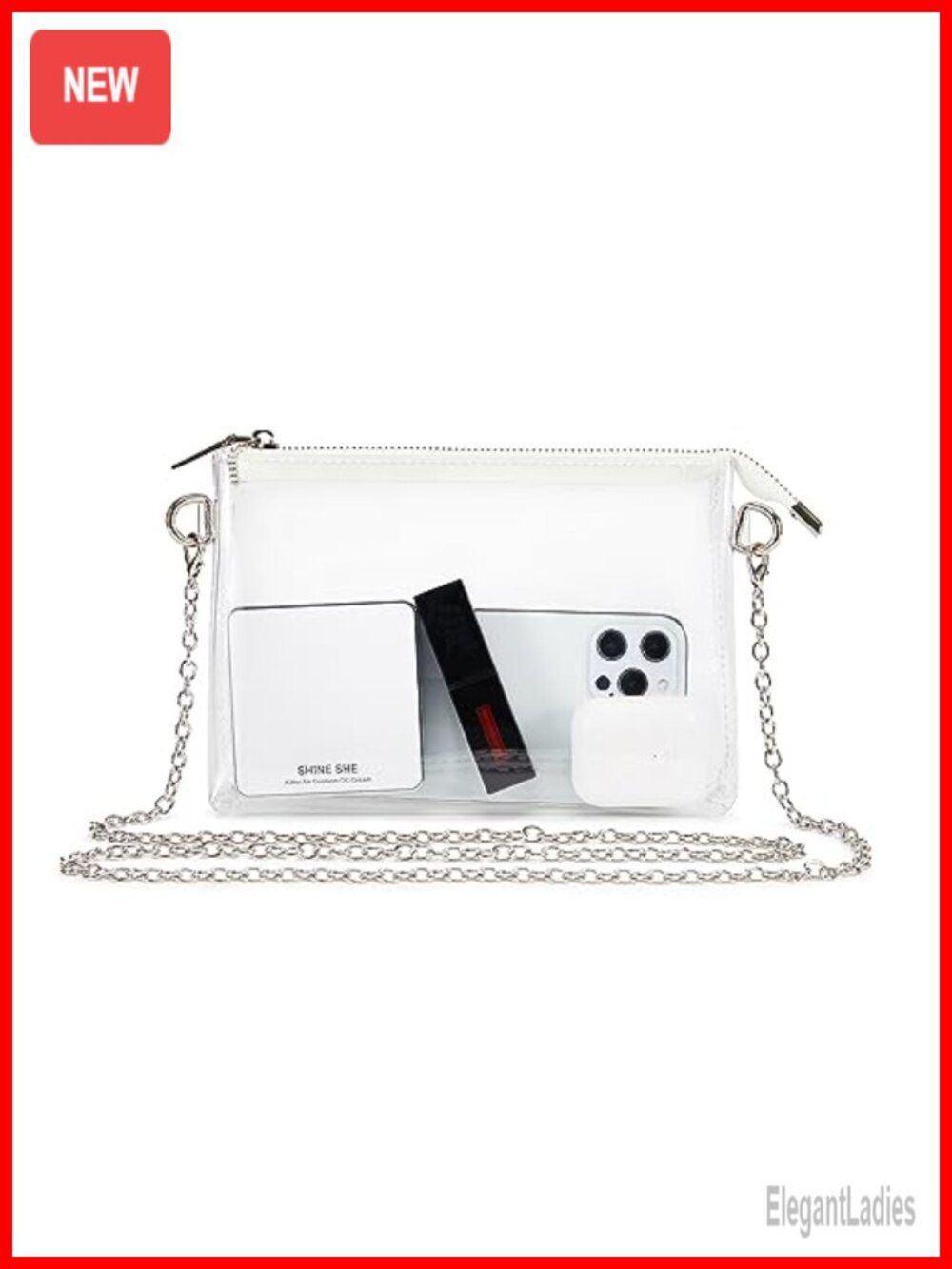 Clear Crossbody Bag Stadium Approved PVC Waterproof